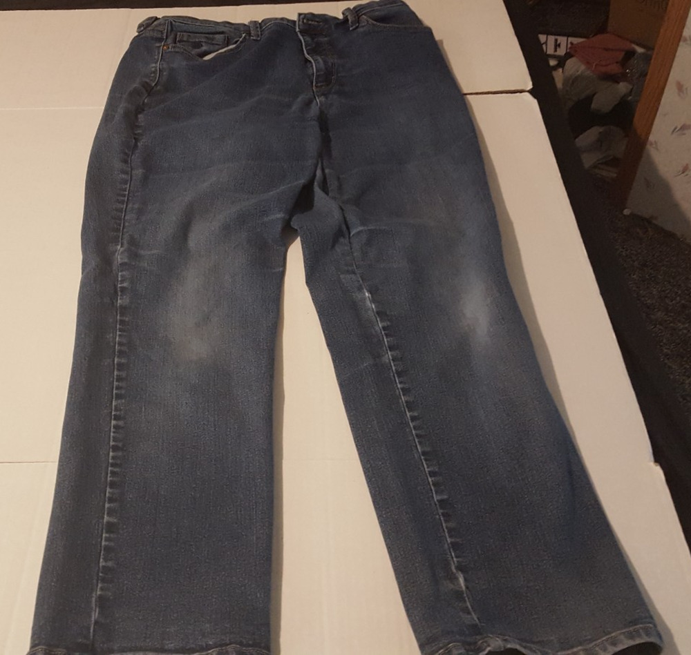 Gloria Vanderbilt Amanda Womens Size 16 Blue Jeans